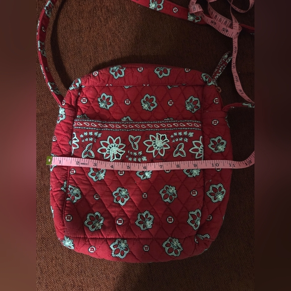 Vera Bradley Floral Red Crossbody Bag - Picture 11 of 12